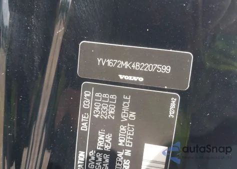 2011 Volvo C30 T5/T5 R-Design z USA, uszkodzony, nr VIN YV1672MK4B2207599